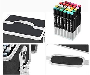 Set de 168 <span class=keywords><strong>Rotuladores</strong></span> Artísticos a Base de Alcohol con Doble Punta, Marcadores Permanentes para Colorear con Estuche de Lona - Product Image 3