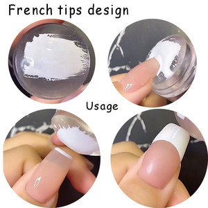 Nouveau Silicone français Nail Art estampage Kit flocon de neige conception manucure plaque timbre <span class=keywords><strong>vernis</strong></span> <span class=keywords><strong>pochoir</strong></span> modèle joint Stamper grattoir - Product Image 4