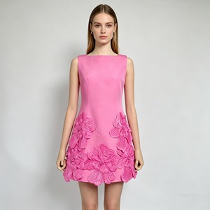 Robe midi décontractée à col halter, taille cintrée, motif floral, respirante, prix compétitif, pour femme - Product Image 1
