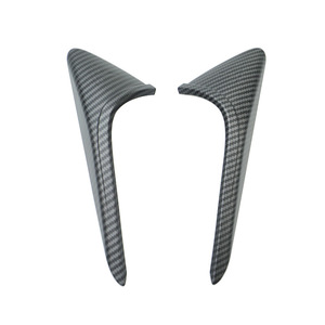 Protection adhésive complète pour caméra de garde-boue et emblème latéral Tesla Model 3 Y, imitation fibre de carbone, autocollants de voiture - Product Image 3