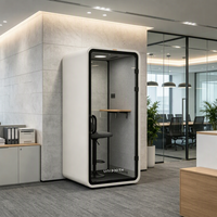 Cabina Insonorizada Ignífuga con Ventilación de 60s, Reducción de Ruido de 32dB, ISO 23351-1, Instalación Modular de 30-45 Minutos