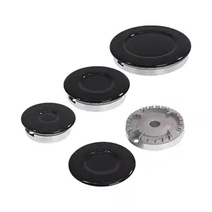 Gasfornuis Brander Afdekt Cooker Hoed Set Oven Gasfornuizen Kookplaat Brander Kroon Vlam Deksel Voor Keuken Metalen Fornuis Brander Deksel (3