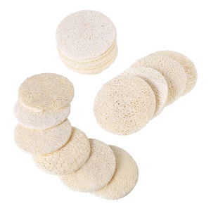 Éponge de bain exfoliante ronde en loofah naturel certifiée écologique, style simple, <span class=keywords><strong>pour</strong></span> <span class=keywords><strong>le</strong></span> corps et <span class=keywords><strong>le</strong></span> spa - Product Image 1