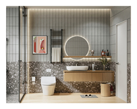 Fournisseur de meubles de maison vasque murale de 95 pouces de large vasque de salle de bain avec évier 36inc