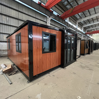 Maisons conteneurs préfabriquées à construction rapide, logements familiaux assemblés, maisons conteneurs extérieures extensibles et pliables
