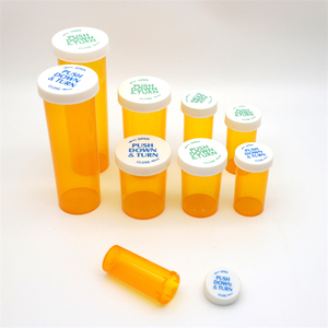 Biodegradable Ecológico 50ml OEM HDPE Botella de plástico con tapa CRC para píldora médica Cápsula Farmacéutica Vitamina Caja de plástico - Product Image 1