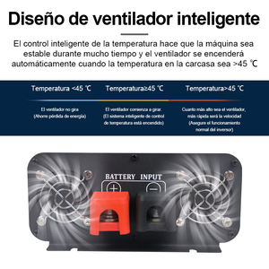 Convertisseur d'énergie à onde sinusoïdale pure GX-4KW 4000W 48V 220V monophasé 30A, efficacité 95%, garantie 12 mois - Product Image 2