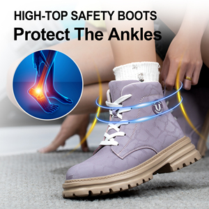 Scarpe Antinfortunistiche Leggere da Donna, Traspiranti, Antiscivolo, Resistenti all'Acqua e all'Usura, Comode, Adatte per il Lavoro. - Product Image 4