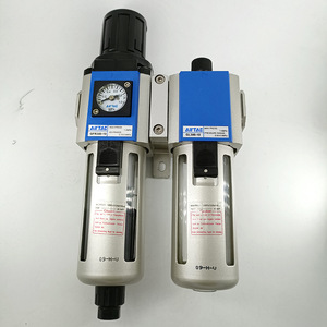 ชุดอุปกรณ์ปรับสภาพลม Airtac รุ่น GFC20008 GFC30010 แบบคู่ พร้อมเกจวัดแรงดัน อะไหล่ระบบนิวเมติก - Product Image 1