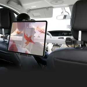 Vente chaude voiture support de téléphone siège arrière appui-tête voiture support de tablette pour voiture siège arrière tablette support réglable