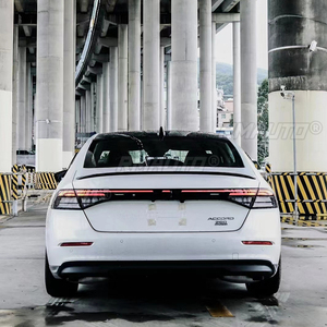 อุปกรณ์ตกแต่งรถยนต์สำหรับ Honda Accord Sedan ปี 2023 2024 รุ่นใหม่ทั้งหมด รุ่นที่ 11 ABS สีดำ คาร์บอนไฟเบอร์ สปอยเลอร์หลังฝากระโปรงท้าย - Product Image 3