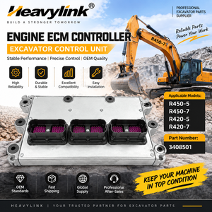Contrôleur ECM de moteur d'excavatrice Heavylink 3408501 pour R450-5 R450-7 R420-5 R420-7 - Product Image 1