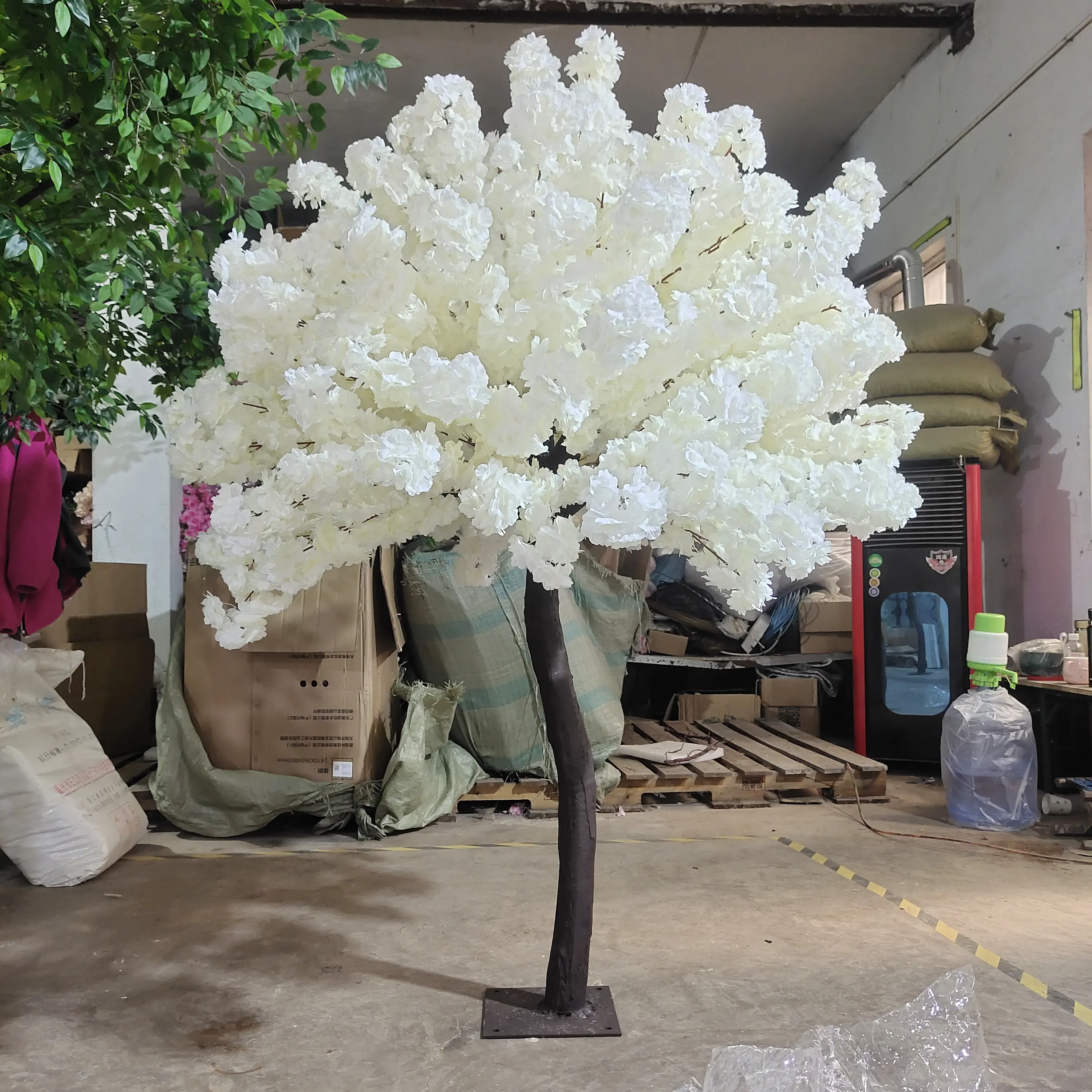 EG-VH012 Elegant sakura 3ft 4ft 5ft 6ft 7ft 8ft 10 indoor pink White Weeping artificial cherry blossom tree centerpiece Wedding