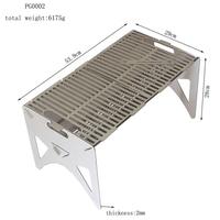 Grils à charbon de bois pliables Portable 304 BBQ en acier inoxydable Barbecue Grill Camping Grill pour la cuisine en plein air Pique-nique Voyage Randonnée
