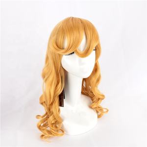 Peluca de Cabello de <span class=keywords><strong>Bella</strong></span> <span class=keywords><strong>Durmiente</strong></span> al por Mayor, 60 cm de Largo, Ondulada, Rubia, Princesa <span class=keywords><strong>Aurora</strong></span>, Peluca Sintética para Disfraces de Anime y Cosplay - Product Image 3
