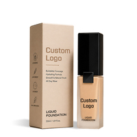 Fond de Teint Mat Vegan Couvrance Totale Correcteur Mat 2-en-1 Liquide Haute Couvrance et Fond de Teint