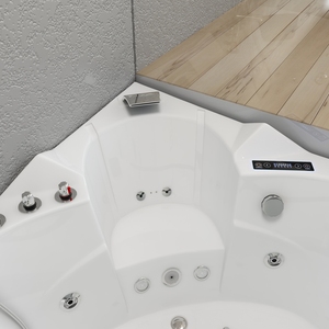 <span class=keywords><strong>Vasca</strong></span> da Bagno Idromassaggio da Interno Vipor Connor a Ventaglio con Scanalature, Rubinetteria e <span class=keywords><strong>Vetro</strong></span> - Product Image 5