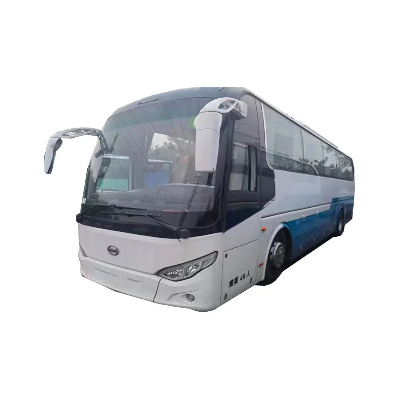 Guida a sinistra autobus cinese doppie porte 2 + 2 Layout 48 posti passeggeri elettrico Vw Bus Low Floor City Bus usato vendita