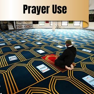Tapis <span class=keywords><strong>de</strong></span> <span class=keywords><strong>prière</strong></span> souple et durable pour mosquée, grand format, en rouleau, pour espaces <span class=keywords><strong>de</strong></span> <span class=keywords><strong>prière</strong></span> musulmans - Product Image 1