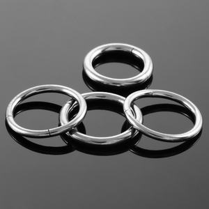 Anello al <span class=keywords><strong>naso</strong></span> Color <span class=keywords><strong>argento</strong></span> da 8/10mm 14g e 16g anello a segmenti senza cuciture anello a cerchio al <span class=keywords><strong>naso</strong></span> in titanio gioielli Piercing per il corpo aperto - Product Image 5