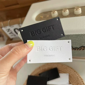Wholesale High Quality Custom PU Clothing Hot Stamp Leather <strong>Jeans</strong> Tag <strong>Label</strong> Embossed <strong>Jeans</strong> Leather <strong>Label</strong> Tag - Product Image 6