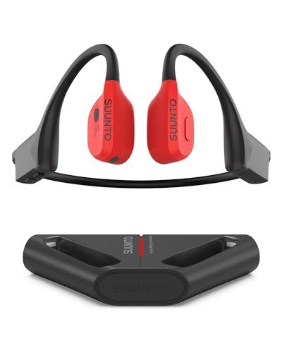 SUUNTO Wing Open-Ear Bone Conduction Headphone, Bluetooth Sports Earphone with Head Movement Control, Built-in Dual-Mic, IP67