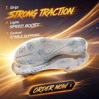 Semelle extérieure en TPU + fibre de carbone pour chaussures de football d'élite, super légère, anti-torsion, semelle de football OEM ODM