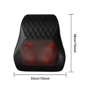 Cojín Masajeador Lumbar con Soporte para la Espalda, Almohada de Masaje Shiatsu Eléctrica con Calor para Cuello y Hombros - Product Image 1