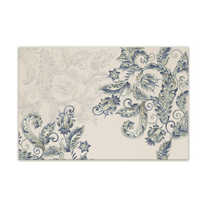 Alfombra rectangular de estilo vintage, imitación de cachemira, antideslizante, para sala de estar, dormitorio, decoración del hogar, patrón floral abstracto - Product Image 1