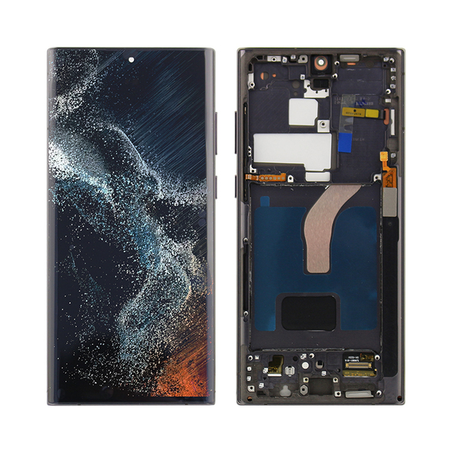 MS Soft Oled Series OLED Lcd Assembly Touch Screen Screen with Frame for Samsung Galaxy S22 ultra Lcd Display Assembly
