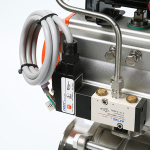 Vanne à bille pneumatique 1 pouce à union double, à double action, avec pression de fonctionnement de 700 psi pour usage industriel - Product Image 1