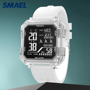 SMAEL 8129 Reloj Digital Deportivo para Hombre, Resistente al Agua 50m, Reloj de Pulsera Cuadrado, Reloj Electrónico de Lujo al por Mayor - Product Image 1