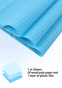 China Fabriek Custom 33*45Cm 3-laags Tandheelkundige Slabbetjes Gepersonaliseerde Multi-Kleuren Orale Therapie Apparatuur Accessoire Handleiding - Product Image 4