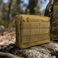 Pochette tactique, pochette administrative, pochette EDC, pochette utilitaire, accessoire pour équipement, sac de ceinture, sac de taille pour le camping en plein air, plusieurs compartiments