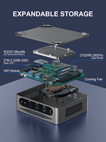 M9 Mini PC 13e génération 12 cœurs Performance Powerhouse, Iris Xe Graphics, idéal pour le multitâche lourd, le développement et la conception