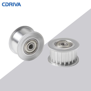 Polea Tensora Síncrona HTD 5M de Aluminio, Acero y Hierro Fundido Anodizado/Negreado Cdriva con Rodamiento de 12, 14, 15, 16 y 18 Dientes - Product Image 1