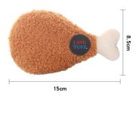 Jouet en peluche pour chien en forme de burger, jouet à mâcher pour les molaires, en tissu sûr, pour le nettoyage des dents, thème fast-food, pour Corgi et Teddy