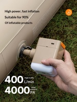 Pompe à air électrique 2 en 1 pour gonfler et dégonfler les tentes, canapés et matelas pneumatiques de camping en extérieur