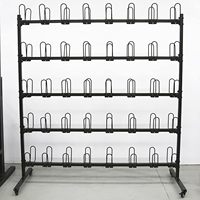 Organisateur de salle de sport Garage 40 paires de supports de rangement en métal pour gants de boxe Présentoir pour salle de sport