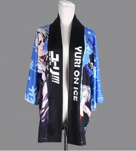 Оптовая продажа, сублимационная печать haori с Юри на льду/кимоно с защитой от ветра и влаги/удобный халат