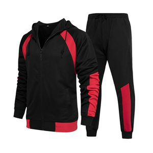 Marque distributeur Ensemble de survêtements d'été athlétique deux pièces pour hommes, imprimé avec poches zippées, pour les marques Gym Running ou Streetwear - Product Image 3