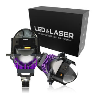 Lente de proyector <span class=keywords><strong>Bi</strong></span> Led de luces blancas de 3,0 pulgadas y 6000K, sistema de iluminación automático, accesorios para coche, lentes de proyector <span class=keywords><strong>Bi</strong></span> Led de alta potencia VAHID - Product Image 1