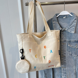 Sacs fourre-tout en toile personnalisables avec poignée en coton Sacs de transport et de shopping de bouteilles de vin écologiques pour cadeaux - Product Image 4