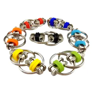 Wholesale sensory stress relief flippy chain rings fidget hand spinner bike chain fidget toys bike chain spinner