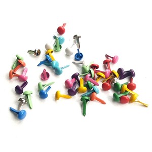 4.5x8mm 500Pcs trang trí kim loại Nail giấy Fastener sổ lưu niệm văn phòng thủ công Pin <span class=keywords><strong>brads</strong></span> với Antique Bronze bạc đầy màu sắc kết hợp - Product Image 3