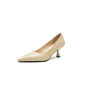 Zapatos de Tacón Bajo para Mujer, Modelo 9125A, Punta en Pico, Cuero Genuino, para Oficina y Trabajo - Product Image 5