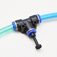 4 6 8 10 12 14 16mm PP noir partie pneumatique raccord de tuyau d'air bouchon de tube fileté en plastique bouchon d'extrémité de tube