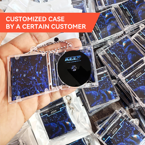 Wholesale High Quality Lightweight Fashionable for <b>Box</b> Keychain DVD <b>Holder</b> <b>Key</b> Ring Custom Logo Acrylic Blank Mini Album Idol - Product Image 6