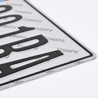 Plaque d'immatriculation de voiture en aluminium gaufré réfléchissant pour moto, Afrique Congo