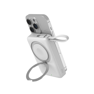 Batterie externe 10000 mAh avec câble Type-C intégré, chargeur sans fil 15W PD à charge rapide, pack de batterie portable avec chargeur de montre 2W pliable - Product Image 4